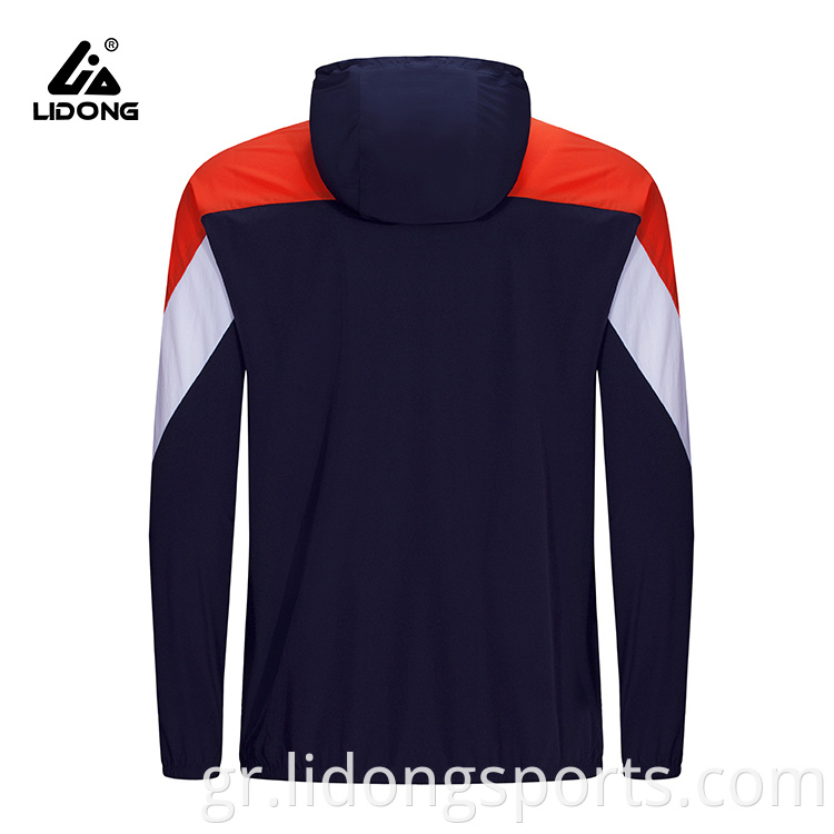 Κορυφαία ποιότητα Νέο σχεδιασμό Hoodie Tracksuit Jacket Printed Fashion Sport Jackets Made in China